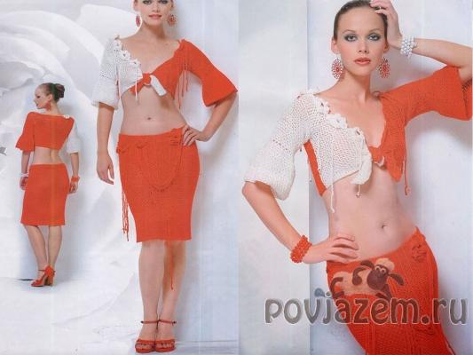 Вязаный костюм