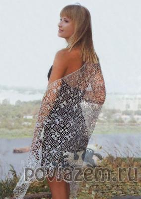 Шаль крючком