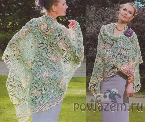Шаль крючком