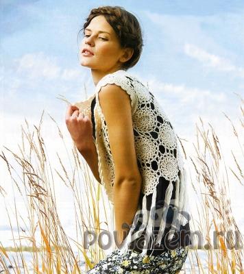 Жилет крючком