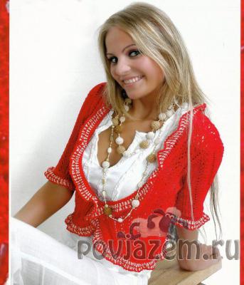 Вязаное болеро