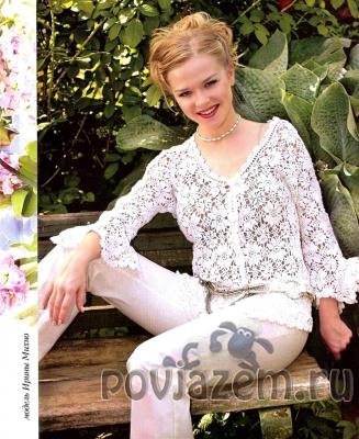 Жакет крючком