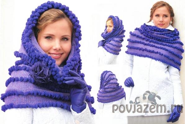 Снуд спицами