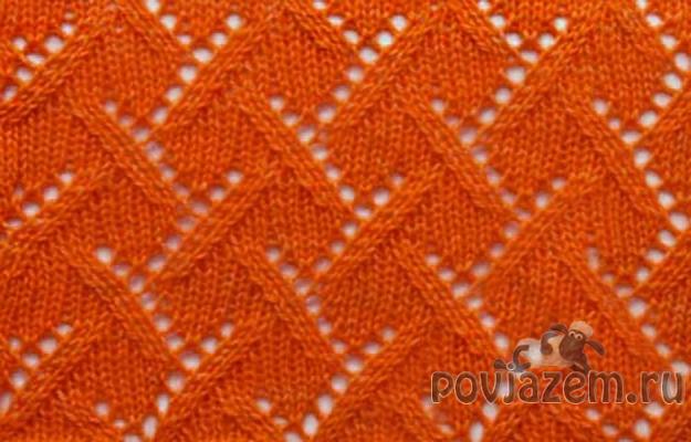 Узор спицами