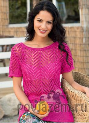 Кофточка спицами