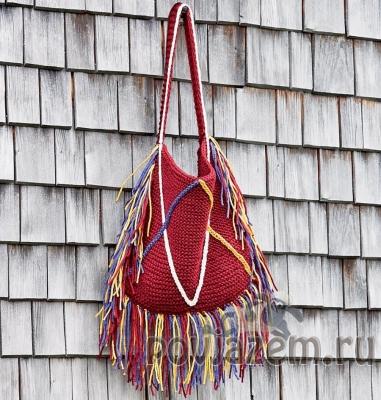 Сумка спицами