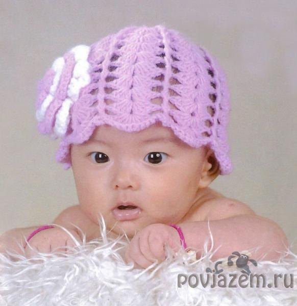 Летняя шапочка крючком