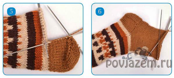 Носки спицами