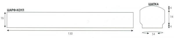 Мужская шапка спицами и снуд спицами