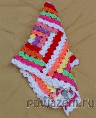 Плед крючком