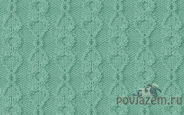 Узор спицами