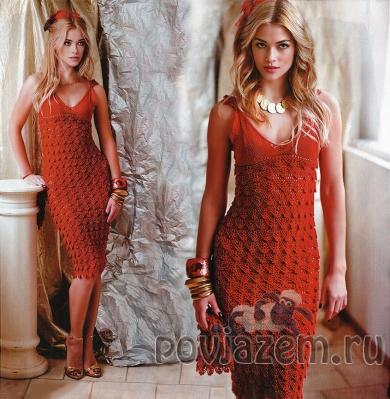 Платье крючком