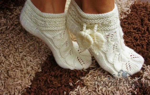 Носочки спицами