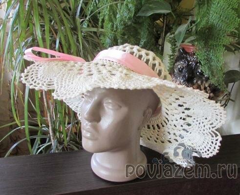 Шляпка крючком
