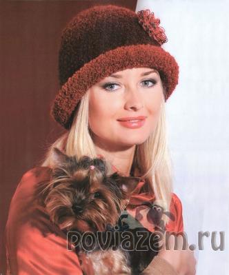 Шляпка крючком