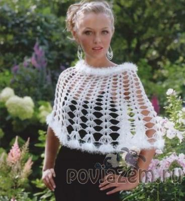Накидка крючком