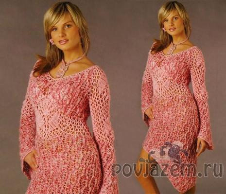Вязаное платье