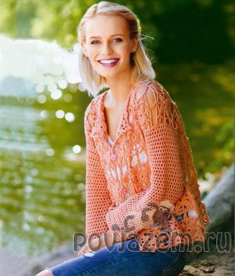 Жакет крючком