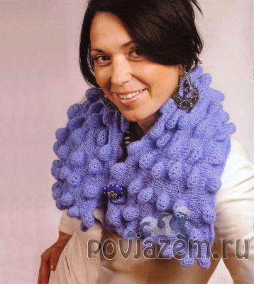 Воротник спицами