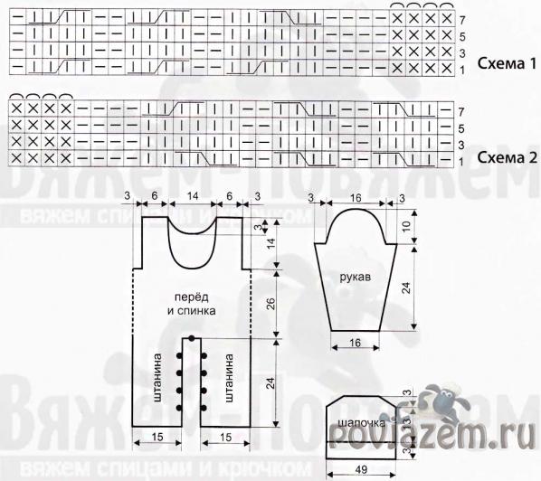 Вязаный комбинезон