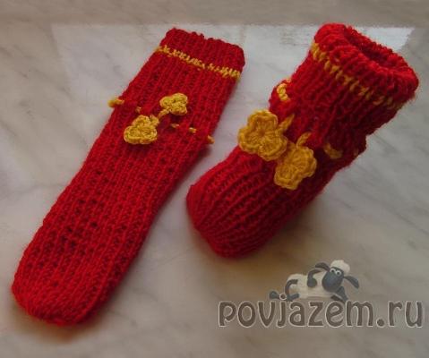 Носки спицами