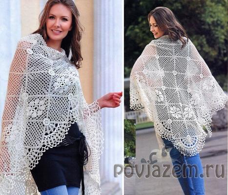 Шаль крючком