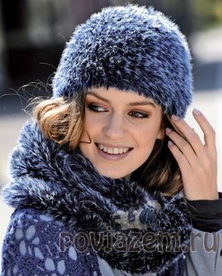 Снуд и шапка спицами