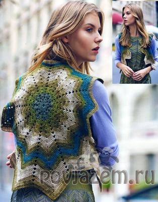 Жилет крючком