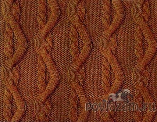 Узор спицами