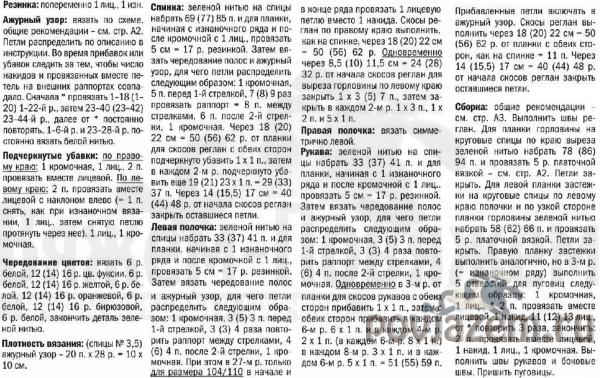 Кофточка для девочки спицами