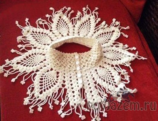 Манишка крючком