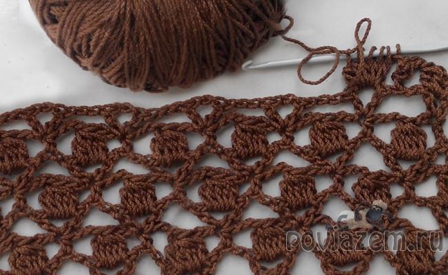 Ажурные узоры крючком
