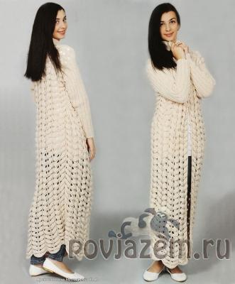 Кардиган спицами