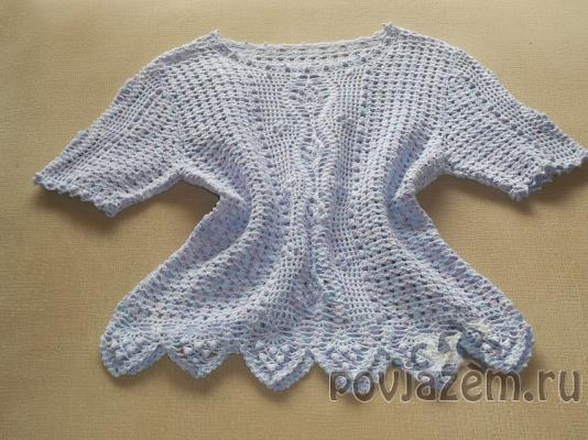 Летняя кофточка крючком