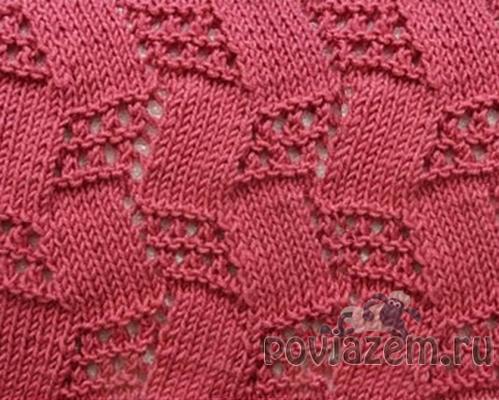 Узор спицами