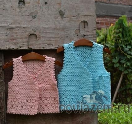 Жилет крючком