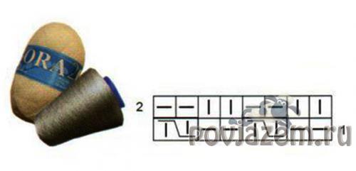 Гетры спицами схема