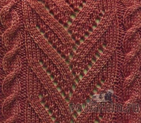 Узор спицами