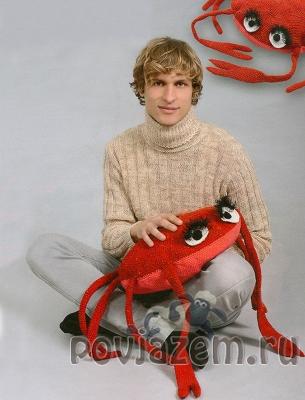 Подушка крючком