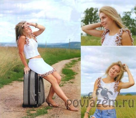 Костюм спицами