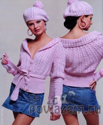 Вязаный жакет