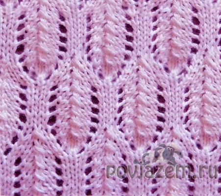 Узор спицами