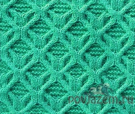 Узор спицами