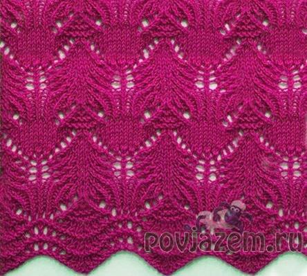Узор спицами