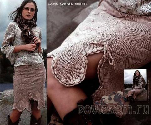 Юбка крючком