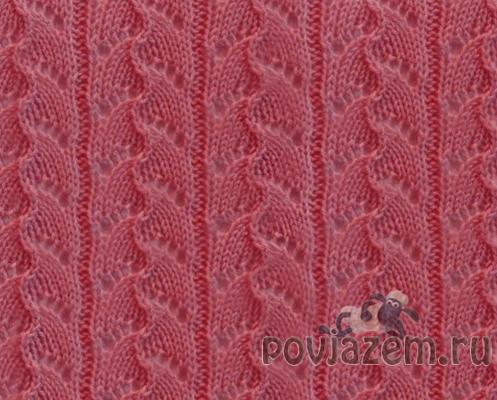 Узор спицами