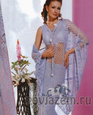 Платье крючком