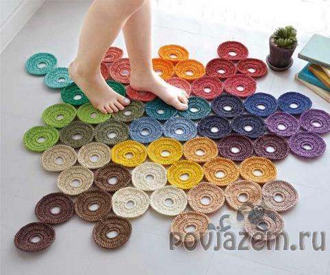 Коврик крючком