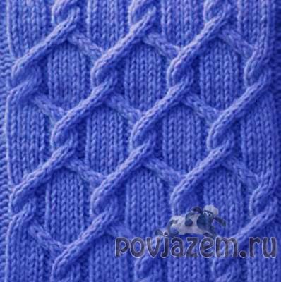 Узор спицами