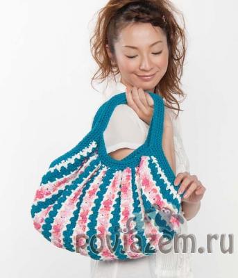 Сумочка крючком, схема и описание